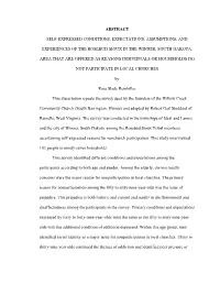 Abstract Self-Expressed Conditions, Expectations