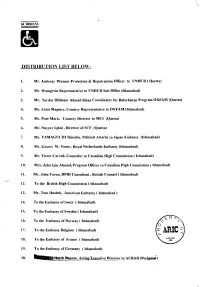 Distribution List Below