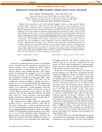 Spontaneous Lorentz and Diffeomorphism Violation, Massive Modes, and Gravity