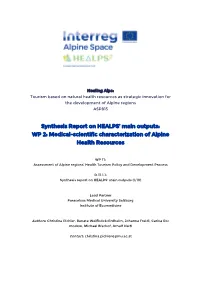 Synthesis Report WP 2