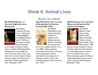 Week 6 Reading List