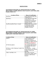 Berwick and Polegate Junctions) (Side Roads) Order 2019