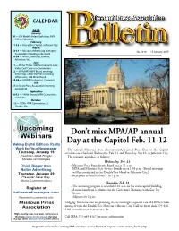 Don't Miss MPA/AP Annual Day at the Capitol Feb. 11-12