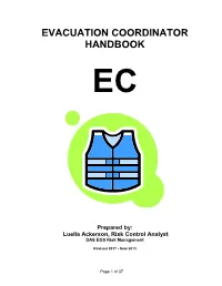 Evacuation Coordinator Handbook