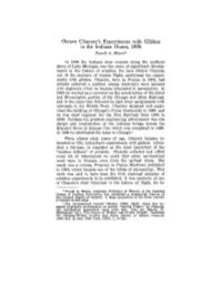 Octave Chanute's Experiments with Gliders in the Indiana Dunes, 1896