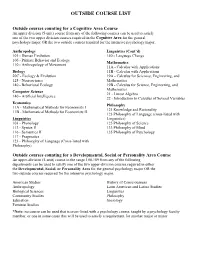 Outside Course List