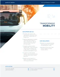 Transforming Mobility