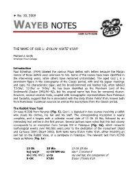 Wayeb Notes No. 30
