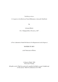 A Comparison of the Berlin and Vienna Philharmonics During the Third Reich