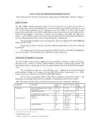 EVALUATION of PESTICIDE RESIDUES in SPICES First Draft Prepared by Prof