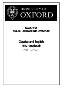 FHS Handbook 2018-2020