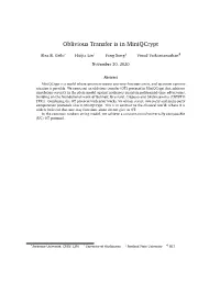 Oblivious Transfer Is in Miniqcrypt