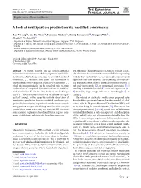 A Look at Multiparticle Production Via Modified Combinants