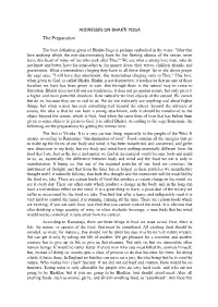 ADDRESSES on BHAKTI-YOGA the Preparation