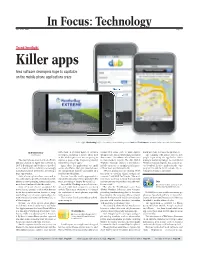 Killer Apps Area Software Developers Hope to Capitalize on the Mobile Phone Applications Craze