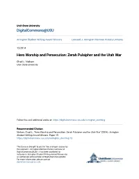 Zerah Pulsipher and the Utah War