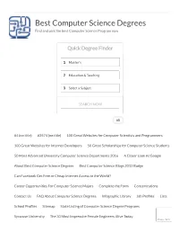 Best Computer Science Degrees Find and Pick the Best Computer Science Program Now