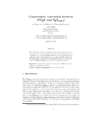 Conservative Conversion Between and Texmacs