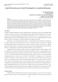 Gender Portrayal in Age of Social Networking Sites: an Analytical Discussion