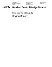 Nutrient Control Design Manual: State of Technology Review Report,” Were