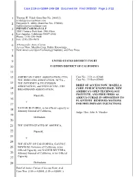 Brief of Amici Curiae of Access Now, Et Al. Case Nos. 2:18-Cv-02684, 2:18-Cv-02660 | I Case 2:18-Cv-02684-JAM-DB Document 68 Filed 09/30/20 Page 2 of 22