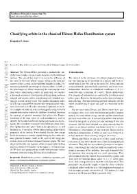 Classifying Orbits in the Classical Henon-Heiles Hamiltonian System