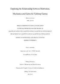 Exploring the Relationship Between Motivation, Mechanics and Genre