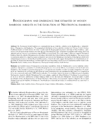 Insights in the Evolution of Neotropical Bamboos