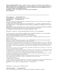 Urgenze, Grandezza E Sofferenze Radicali. Lettera Di