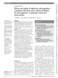 A Systematic Review and Meta-Analysis Jing Zhang,1 Yue-Li Zhang,2 Kai-Xiang Ma,3 Jie-Ming Qu2