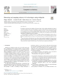 Extracting and Mapping Industry 4.0 Technologies Using Wikipedia