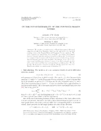 On the Non-Integrability of the Popowicz Peakon System