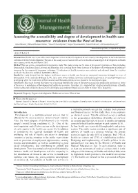 Assessing the Accessibility and Degree of Development in Health