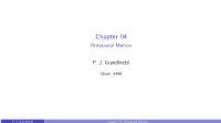 Chapter 04 Rotational Motion