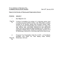 PLANNING REGULATORY BOARD Date 28Th January 2016 Report Of