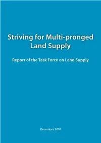 Report of the Task Force on Land Supply Content Page