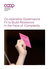 Co-Operative Governance Fit to Build Resilience in the Face of Complexity