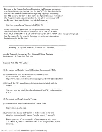 Licensed to the Apache Software Foundation (ASF) Under One Or More Contributor License Agreements