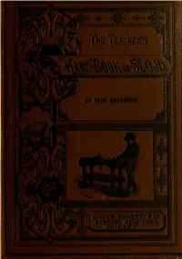 The Teacher's Handbook of Slöjd