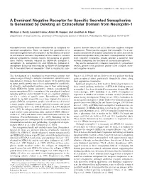 A Dominant Negative Receptor for Specific