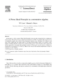 A Prime Ideal Principle in Commutative Algebra