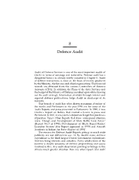 Ch 8- Defence Audit