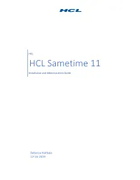 HCL Sametime 11