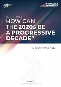 How Can the 2020S Be a Progressive Decade?