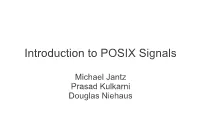 Introduction to POSIX Signals