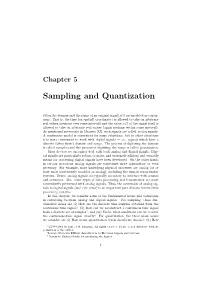 Sampling and Quantization