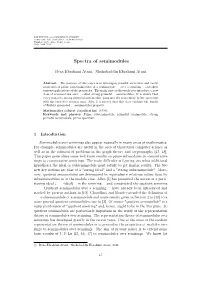 Spectra of Semimodules