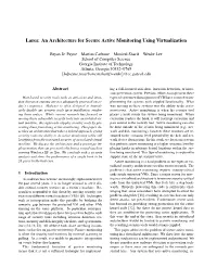 Lares: an Architecture for Secure Active Monitoring Using Virtualization
