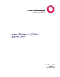 Naviscore NMS Network Management Station Upgrade Guide