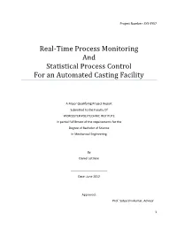 Real-Time Process Monitoring and Statistical Process Control for an Automated Casting Facility